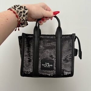 Marc Jacob’s black sequin mini the tote bag
